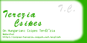 terezia csipes business card